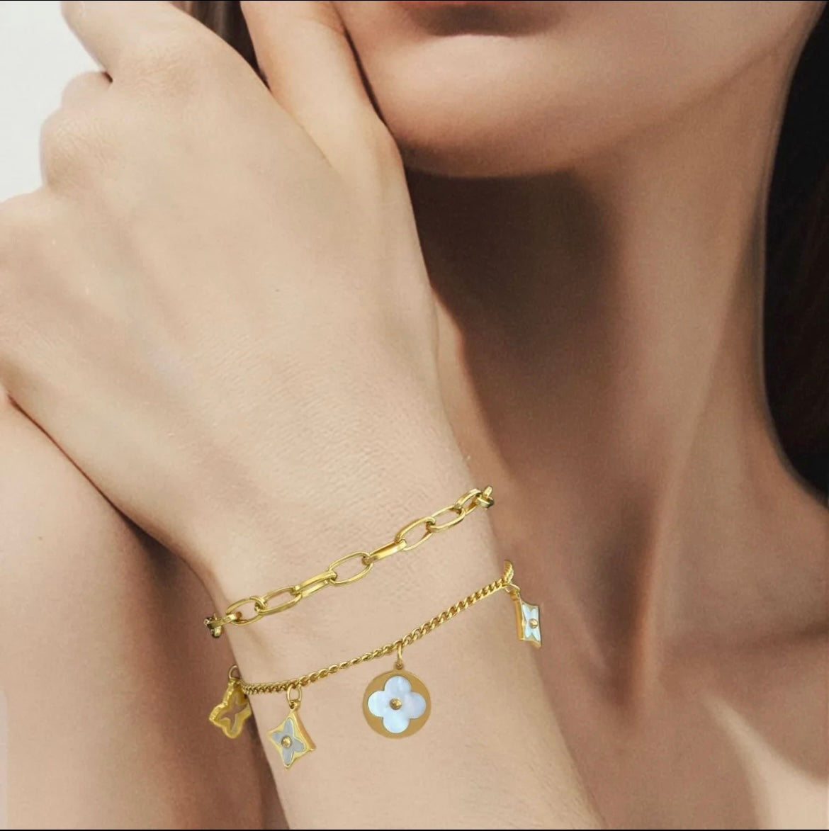 Flower Charm Bracelet