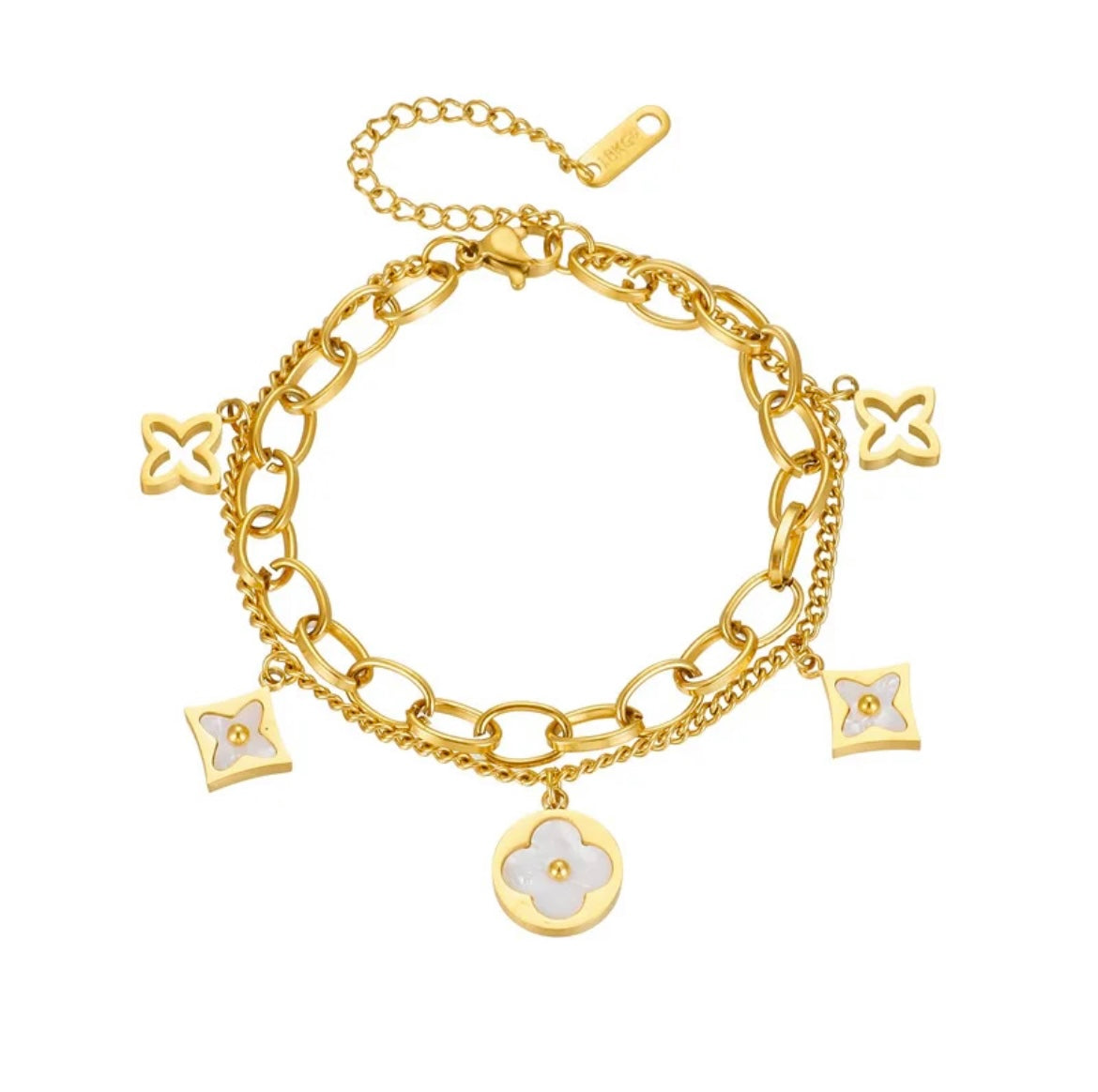 Flower Charm Bracelet